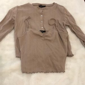 TAN BROWN LONG SLEEVE (M)